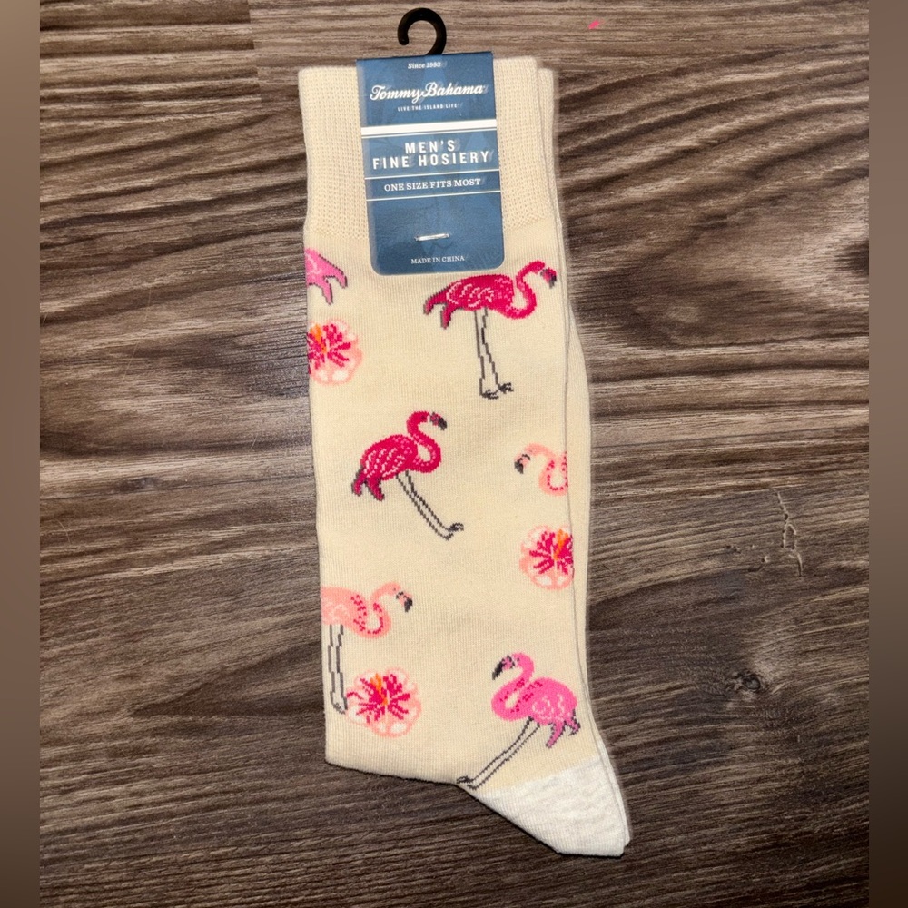 Tommy Bahama Pink Flamingo Socks for Men